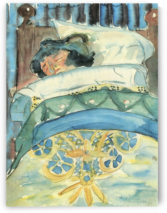 Sleeping girl (II) by Walter Gramatte