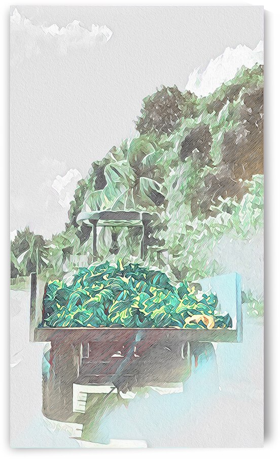 tropical banana transport-portrait format by Sibcod