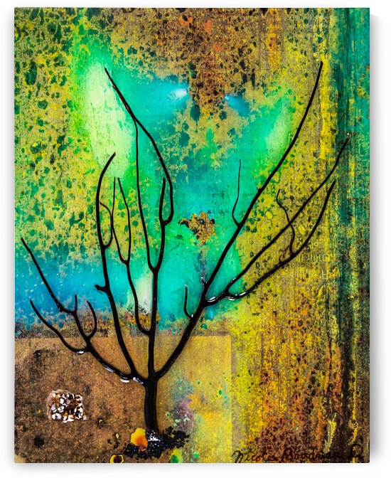 75  Nicole Boudreau Flore Marine 106 Technique Mixte 9X7 D3 6757 by Nicole Boudreau