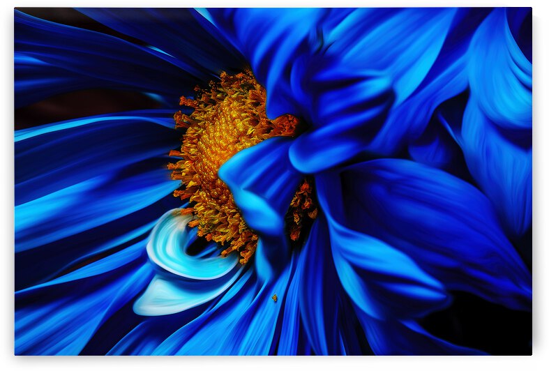 Blue Silk by Vibrant Canvases
