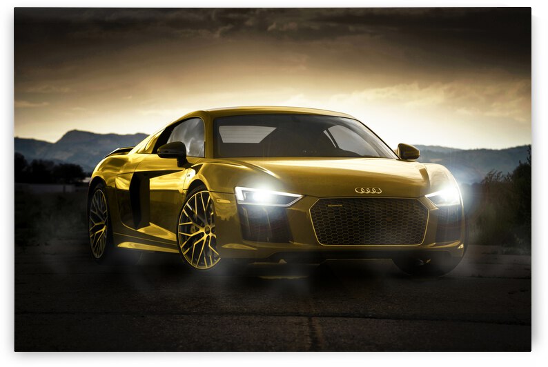 gold car 2 by Vibrant Canvases