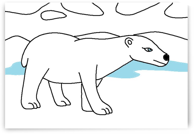 polar bear in the arctic by Liam Frew