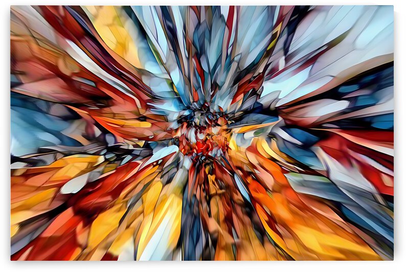 COLLECTION ABSTRACT-3 STAINED GLASS EFFECT by Andre Dorais Art Visual Numerique 