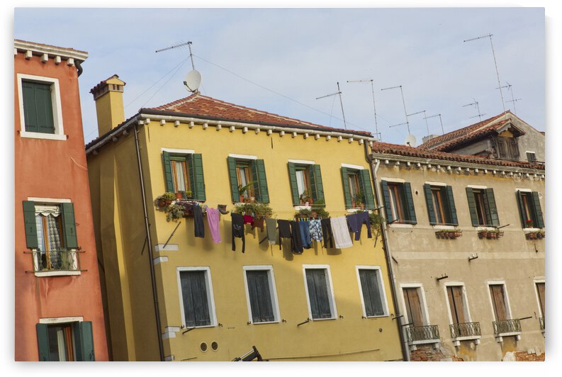Venice Building in Yellow by Iris H Richardson