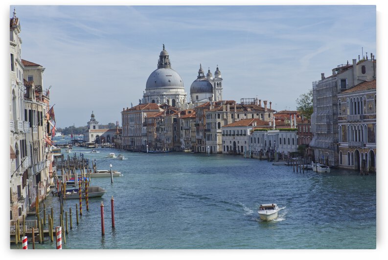 Venice Grand Canal With Palace by Iris H Richardson