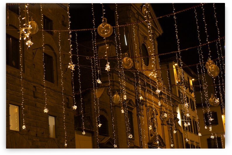 Golden Christmas Balls Florence by Iris H Richardson