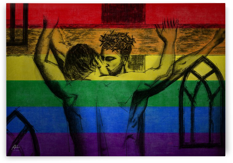 Jesus loves you back 20x14 by Abhijeet Shrivastava