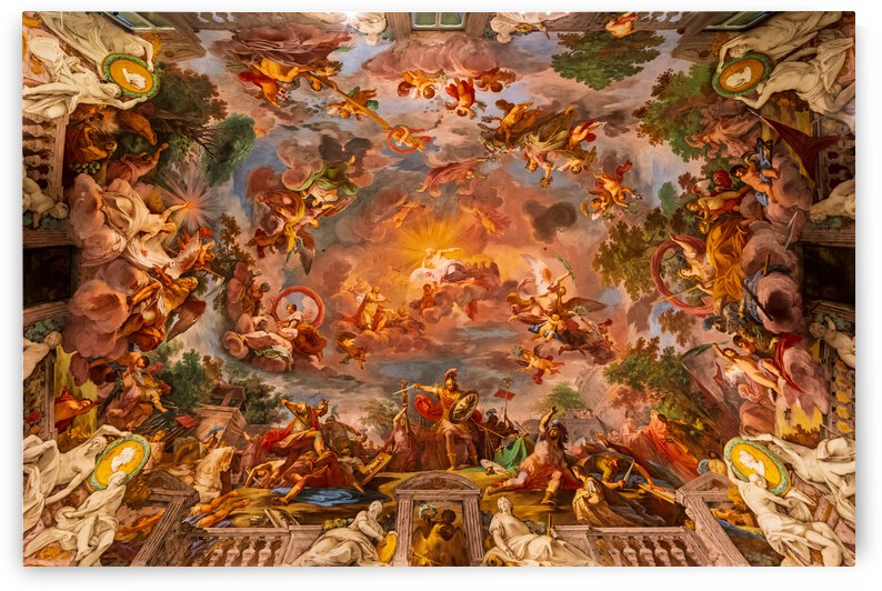 Ceiling painting in the Galleria Borghese by Steve Heap