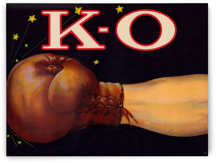 KO Vintage Boxing Art by Row One Brand