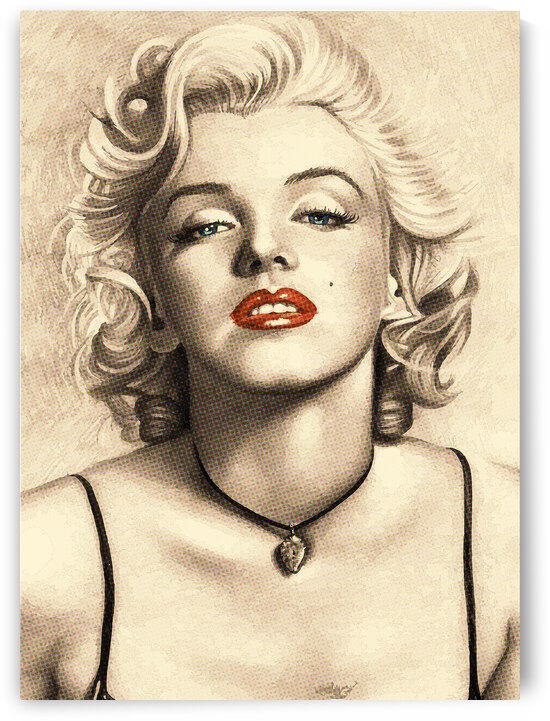 marylin monroe by Vibrant Canvases