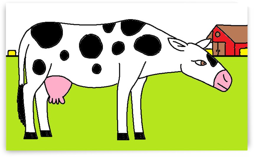 cow on a farm by Liam Frew