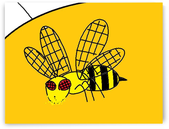 a honey bee pollinates by Liam Frew