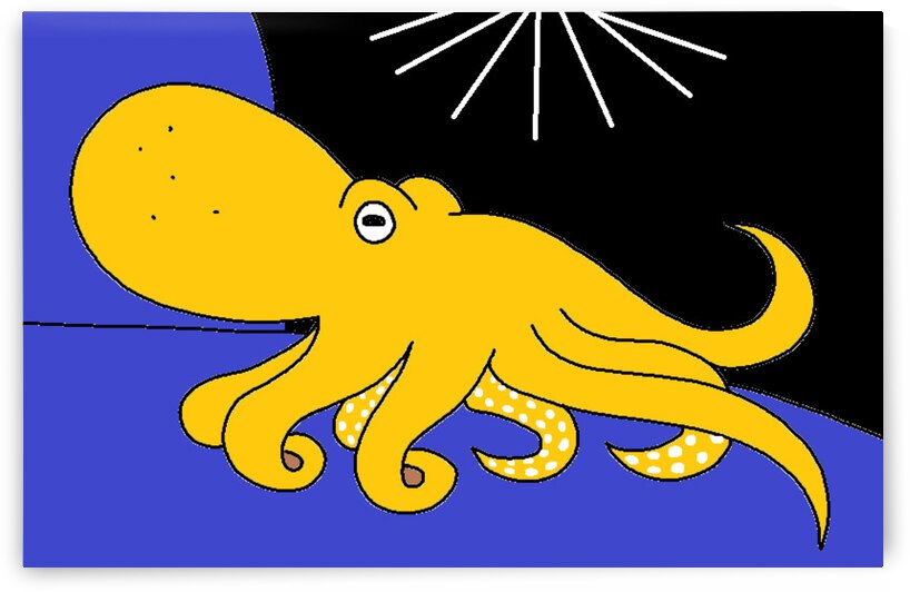 giant pacific octopus in the depths of the ocean by Liam Frew
