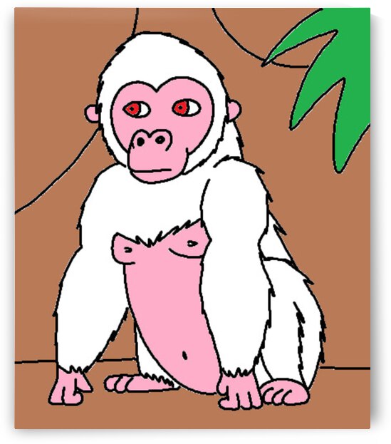 albino western gorilla by Liam Frew