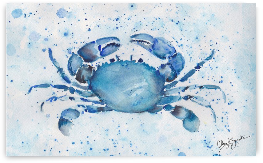 Blue Speckle Crab by Cheryl Zapata