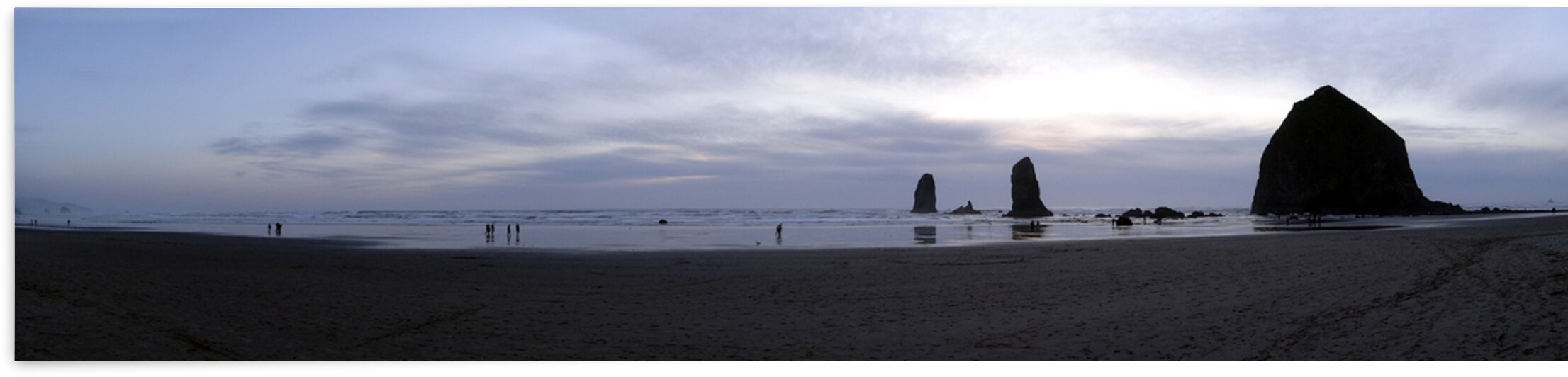 Cannon Beach - Haystack Rock by E R Miller