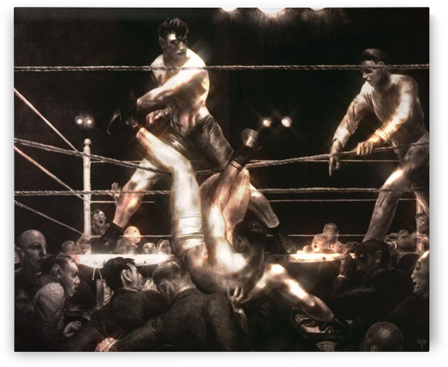 1923 Dempsey Firpo Boxing Match Art by George Wesley Bellows by Row One Brand