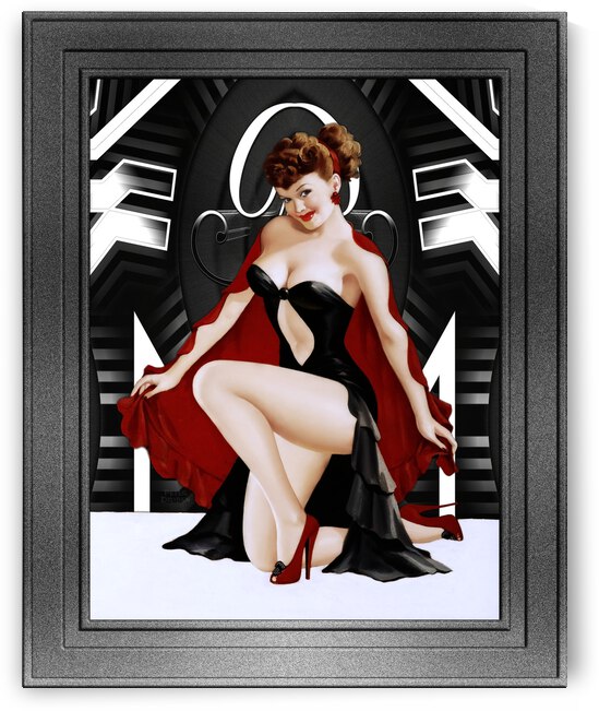 The Red Cape by Peter Driben Remastered Vintage Art Xzendor7 Reproductions by xzendor7