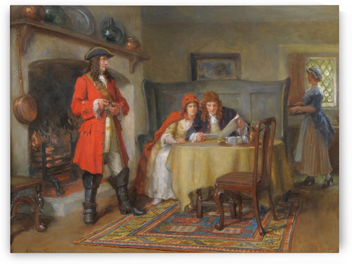 Reading the news by George Sheridan Knowles