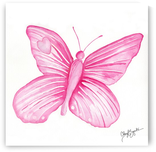 Pink Butterlfy by Cheryl Zapata