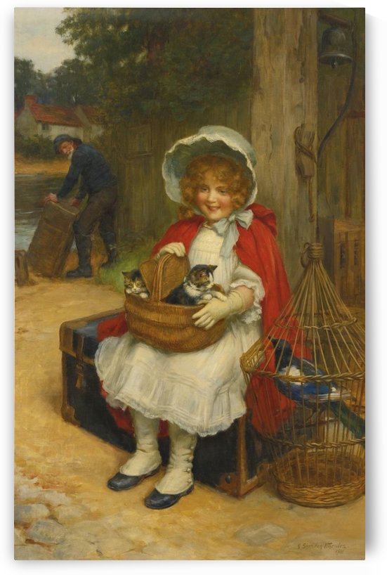Waiting at the ferry, 1911 by George Sheridan Knowles