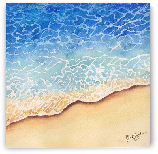 Seashore Watercolor by Cheryl Zapata
