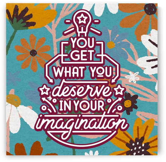 You get what you deserve in your imagination   24x24   Hotel by Ava Stochinsky