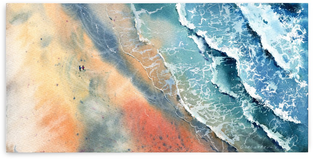 Seaside from a height of flight 1 by Eugenia Gorbacheva