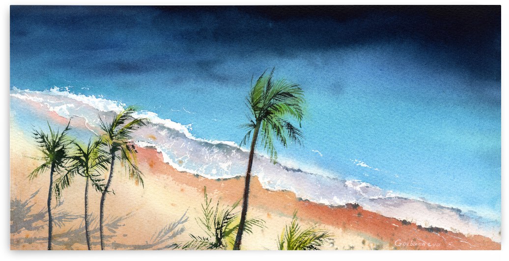 Seaside from a height of flight 4 by Eugenia Gorbacheva