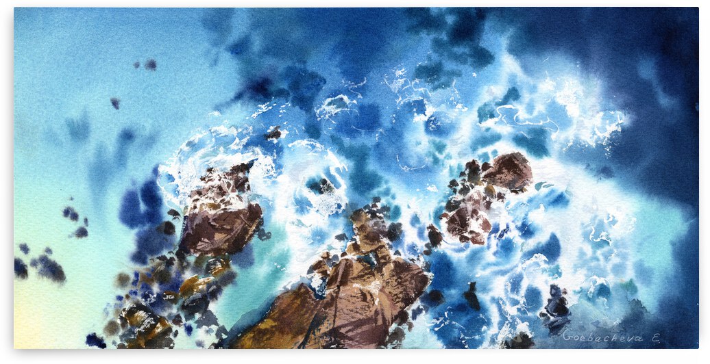 Seaside from a height of flight 5 by Eugenia Gorbacheva
