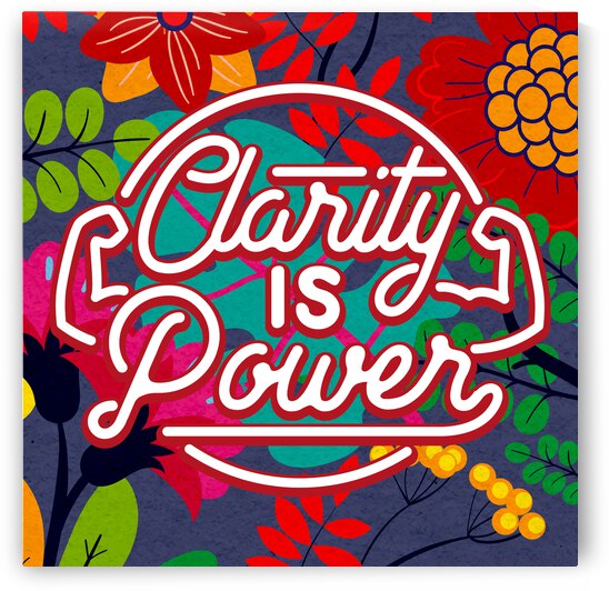 Clarity is Power   12x12   Alpha by Ava Stochinsky