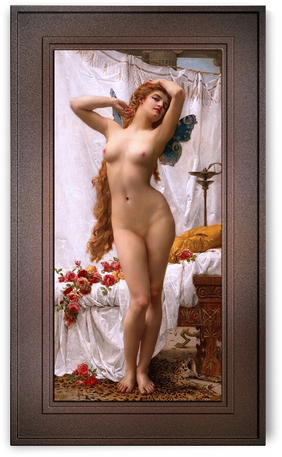 The Awakening of Psyche by Guillaume Seignac Remastered Xzendor7 Classical Art Reproductions by xzendor7