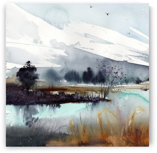  Fall mountain lake 1 by Eugenia Gorbacheva