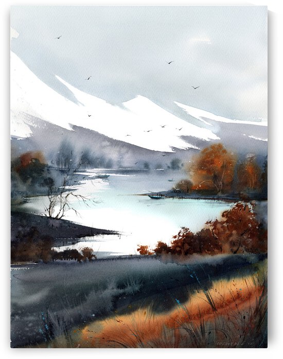 Fall mountain river 1 by Eugenia Gorbacheva