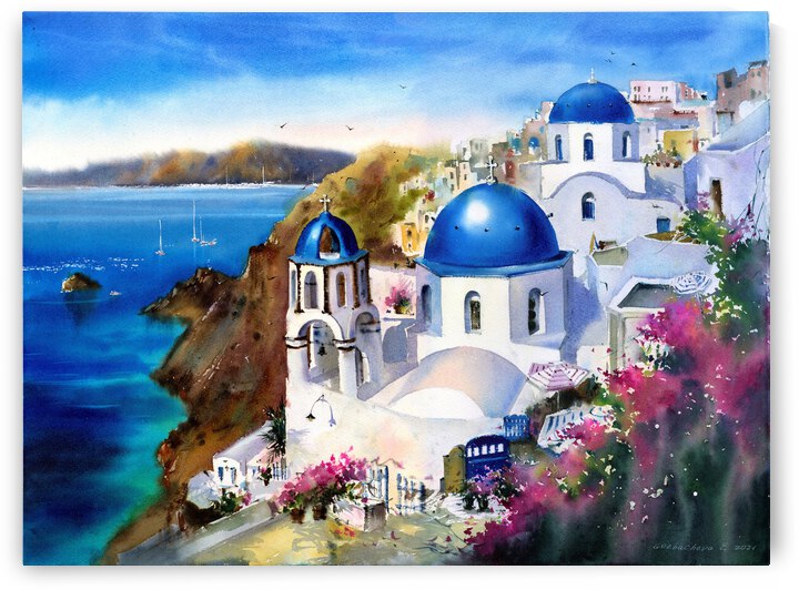 Santorini island Greece by Eugenia Gorbacheva