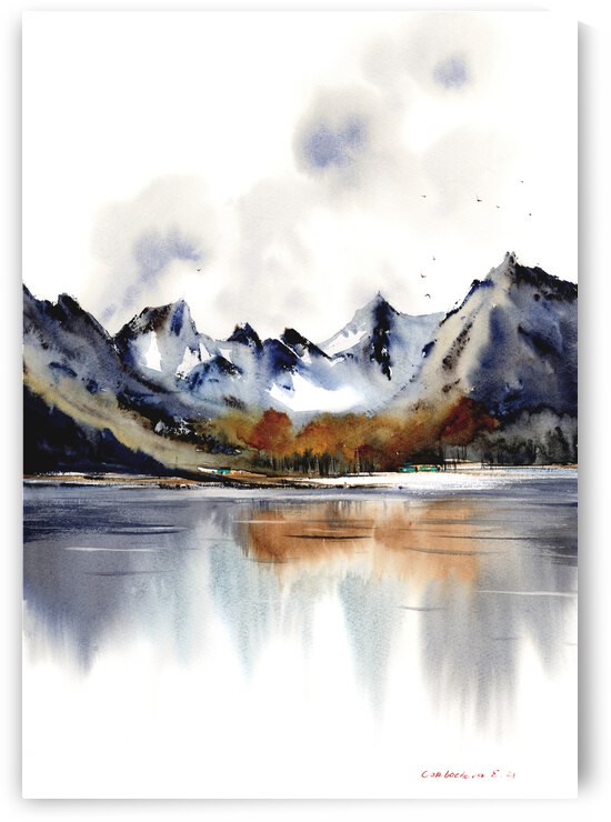 Mountain Lake 2 by Eugenia Gorbacheva