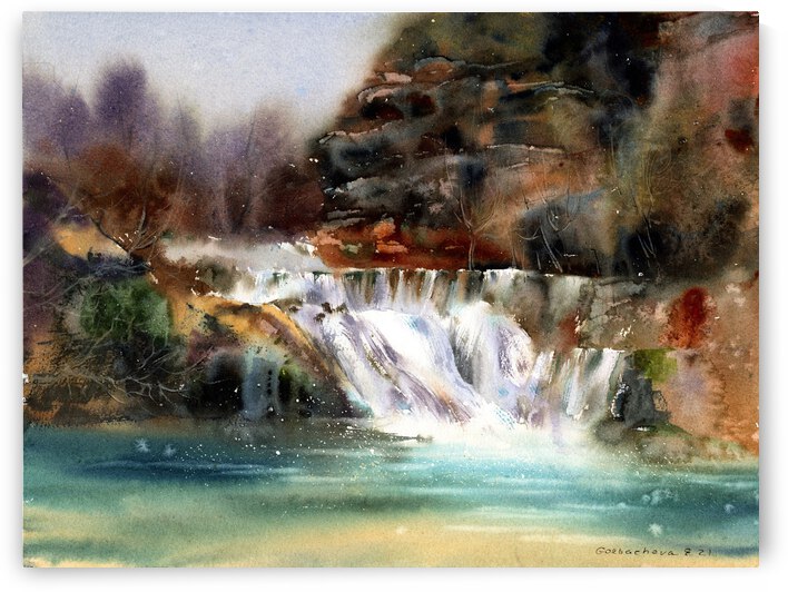Waterfall by Eugenia Gorbacheva