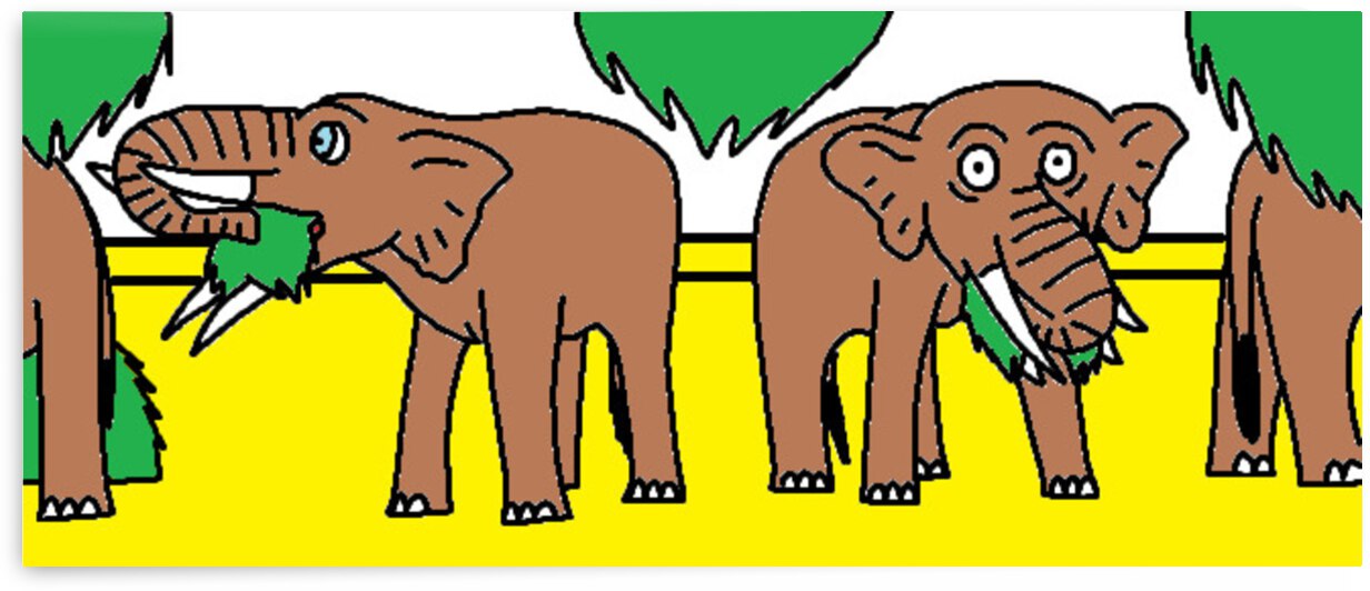 a herd of gomphotherium browse by Liam Frew
