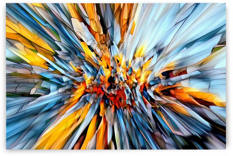 COLLECTION ABSTRACT-7 STAINED GLASS EFFECT by Andre Dorais Art Visual Numerique 