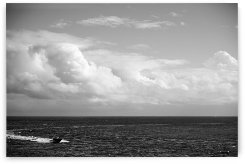 BW Cutting a Fast Track Across the Deep Blue Sea 1 of 2 LANDSCAPE The Sailfish Tournament and Derby Collection Singer Island West Palm Beach Florida by 360 Studios