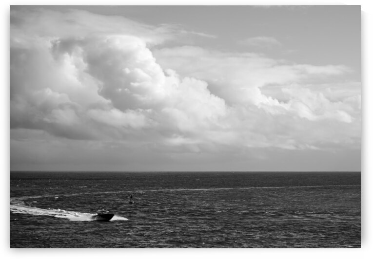 BW Cutting a Fast Track Across the Deep Blue Sea 1 of 2 ZOOM The Sailfish Tournament and Derby Collection Singer Island West Palm Beach Florida by 360 Studios