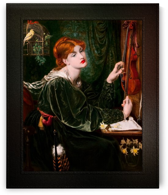 Veronica Veronese by Dante Gabriel Rossetti Remastered Xzendor7 Classical Fine Art Old Masters Reproductions by xzendor7