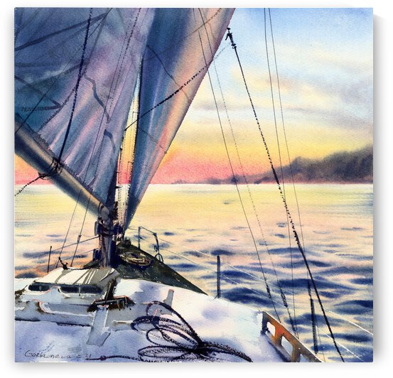 To meet the sunset by Eugenia Gorbacheva