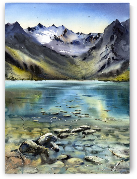 Turquoise lake 2 by Eugenia Gorbacheva