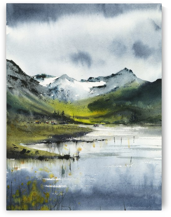 Green mountains 1 by Eugenia Gorbacheva