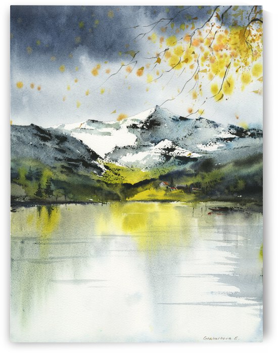 Green mountains 2 by Eugenia Gorbacheva