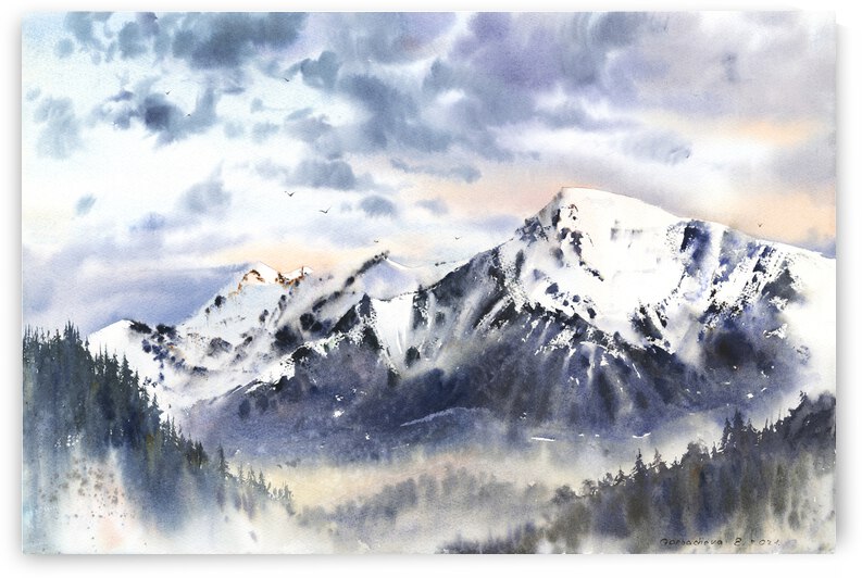 Pink peaks by Eugenia Gorbacheva