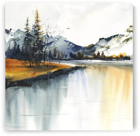  Autumn mountains 1 by Eugenia Gorbacheva