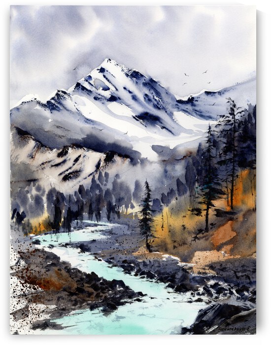 Turquoise river by Eugenia Gorbacheva