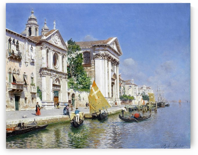 The Zattera and Church of the Jesuate, Venice by Rubens Santoro
